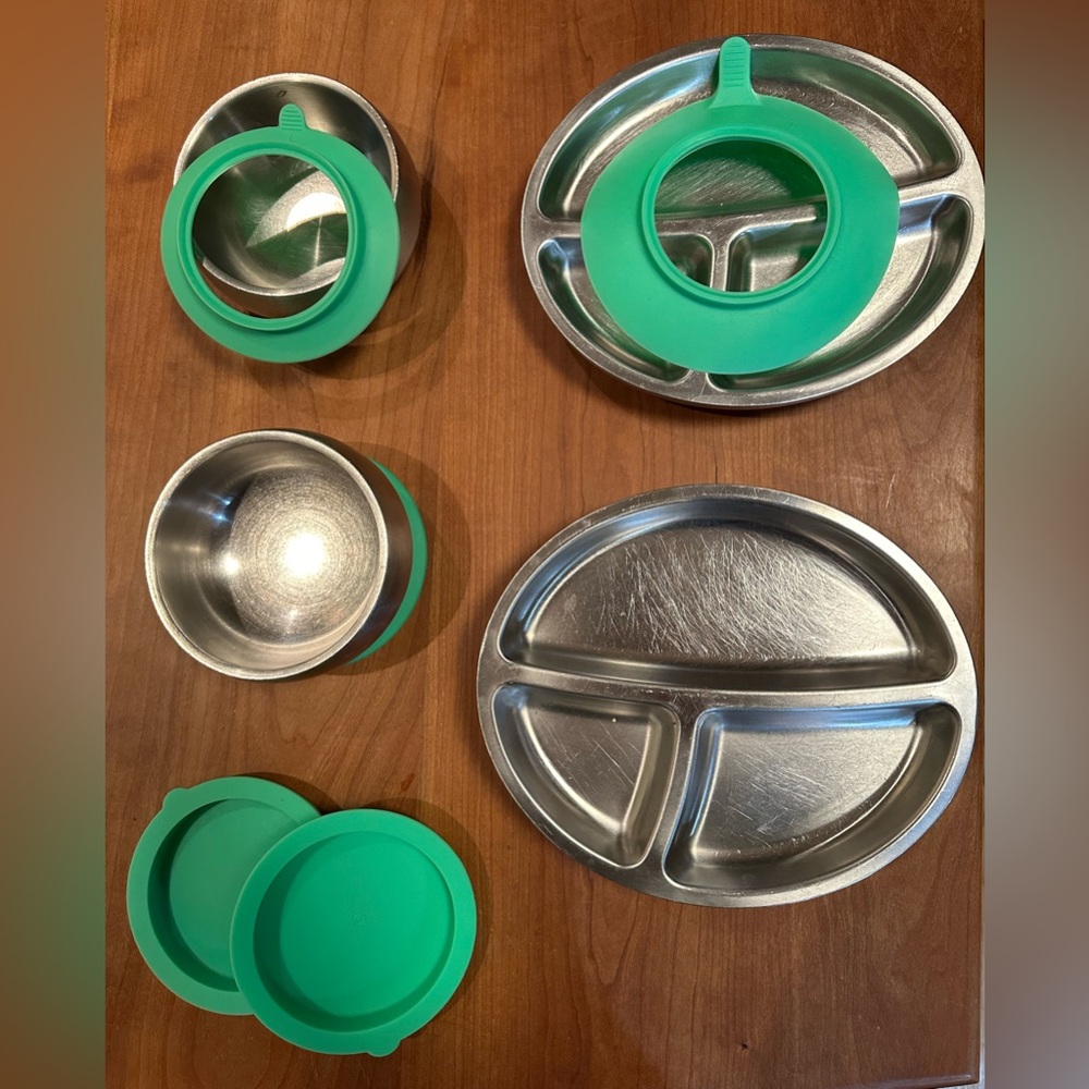 Bundle Avanchy Stainless Baby Toddler Plates and bowls